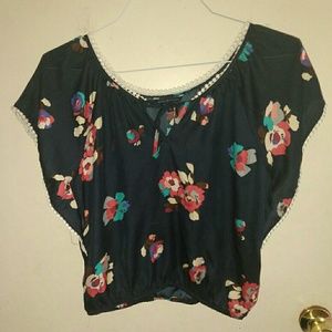 Short sleeve butterfly shirt